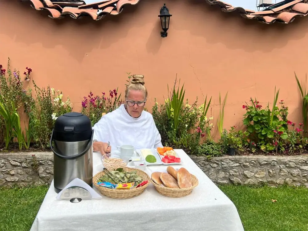 Delicious local breakfast buffet at Chinchero Boutique